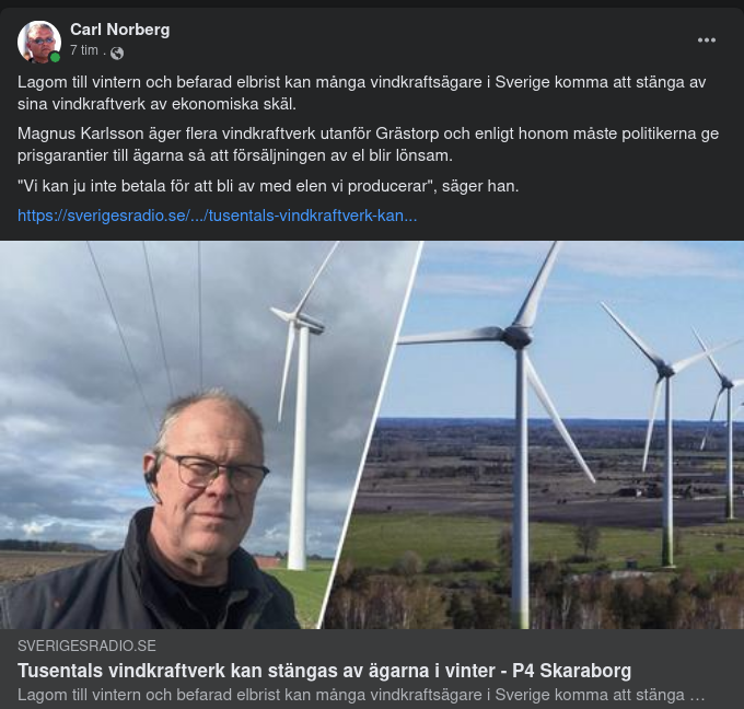 Tusentals Olönsamma Vindsnurror Riskerar Att Stängas