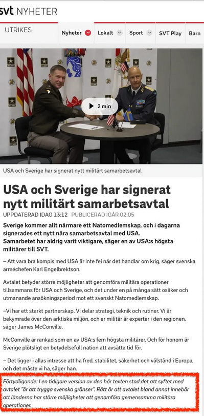 SVT Uppdaterar Men Fortfarande...