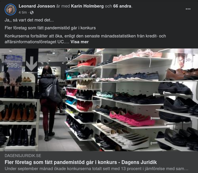 Konkursande Pandemistöd