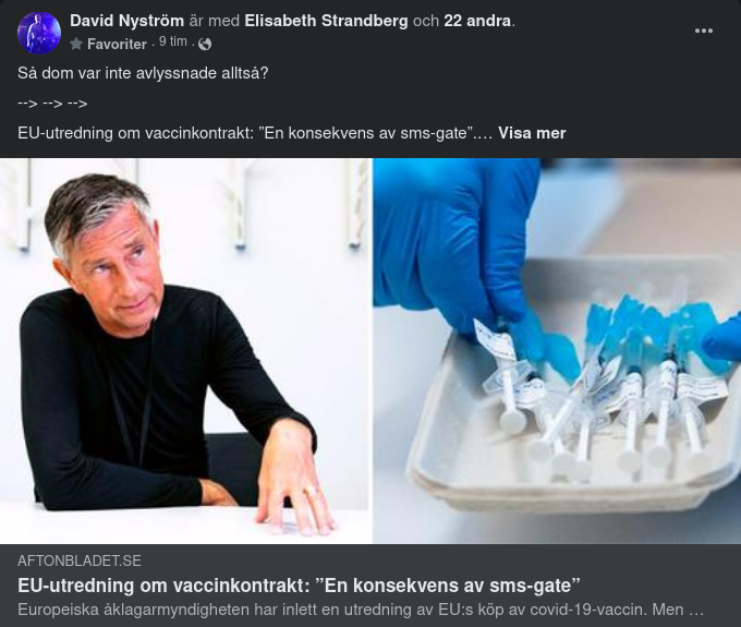 EU Utreder Vaccinkontrakt