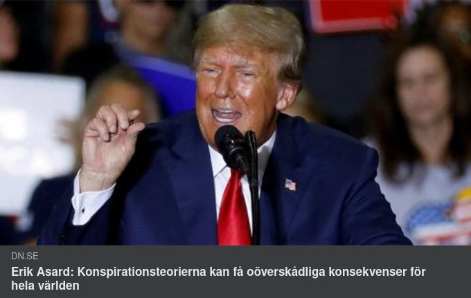 Åsgard I DN Om Konspirationstroende Trump