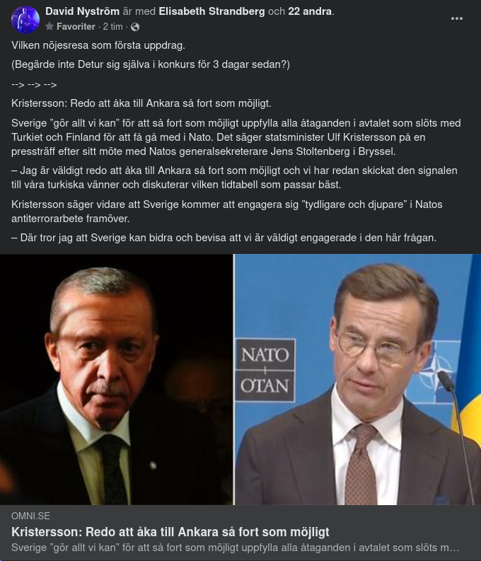 Väldigt Reseredo Kristersson