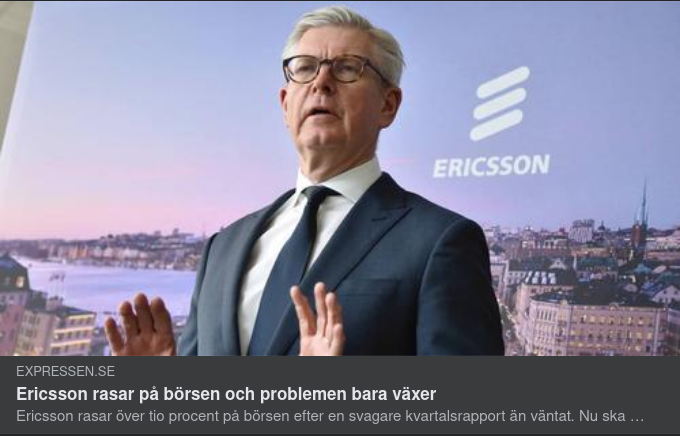 Ericsson-Problem & Förtegen VD