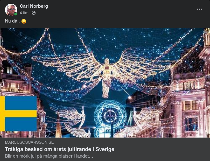 Tråkiga Julfirandebesked Från Kajalmacke