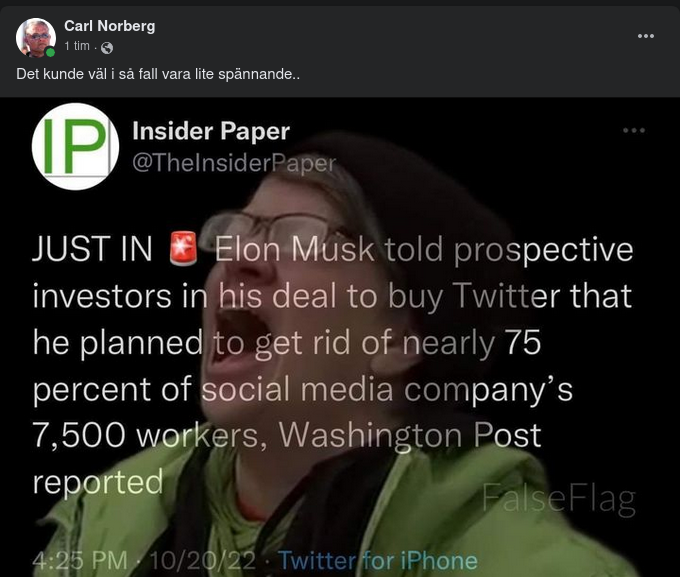 Twitterpersonalsfunderande Musk