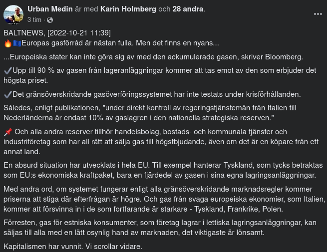 Absurd Europeisk Gassituation