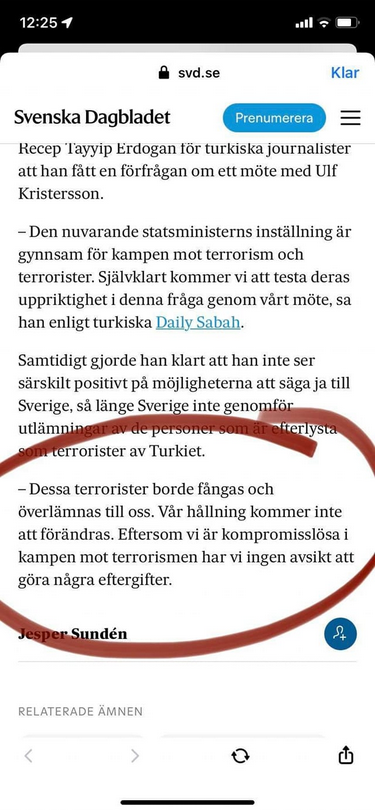 Kompromisslöst Terroristbekämpande Erdoğan