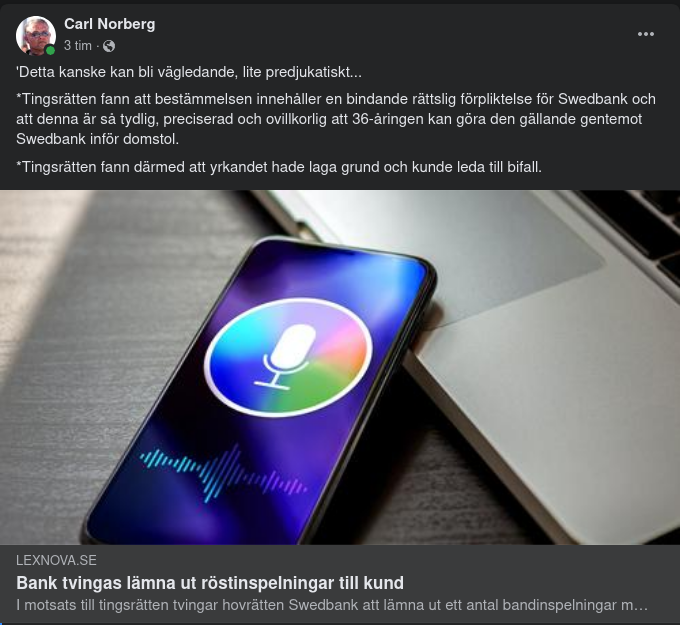 Laga Grund För Röstinspelningsutlämning