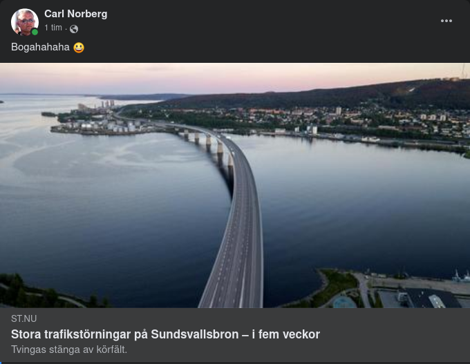 Stora Sundsvallsbrotrafikstörningar