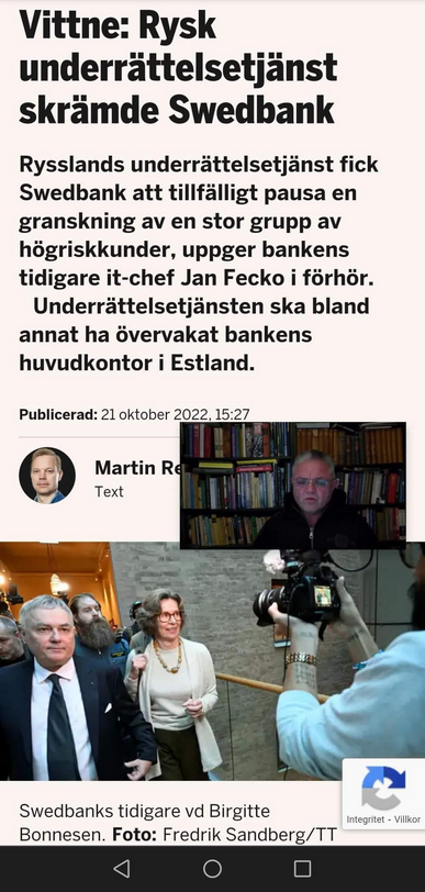 Rysk Underrättelsetjänst & Swedbank