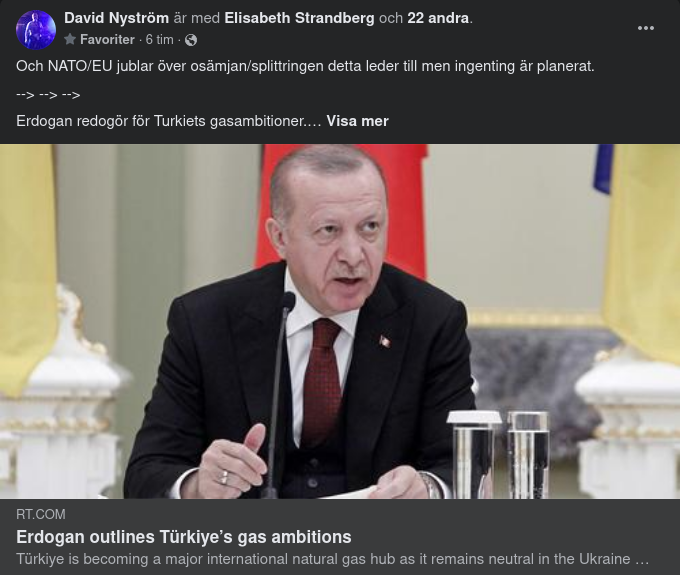 Erdoğan Redogör För Gasambitioner