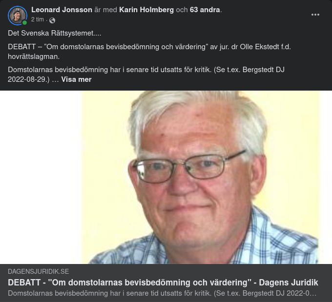 Det Svenska Rättssystemet....