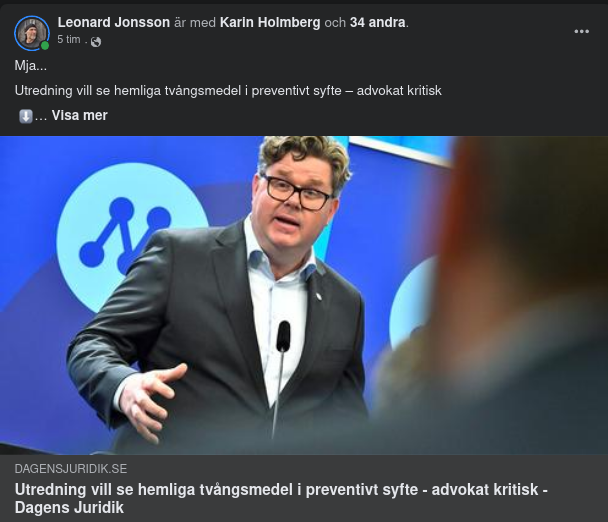 Hemliga Tvångsmedel I Preventivt Syfte