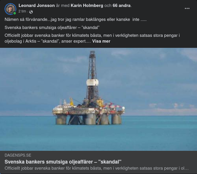 Svenska Bankers Smutsiga Oljeaffärer