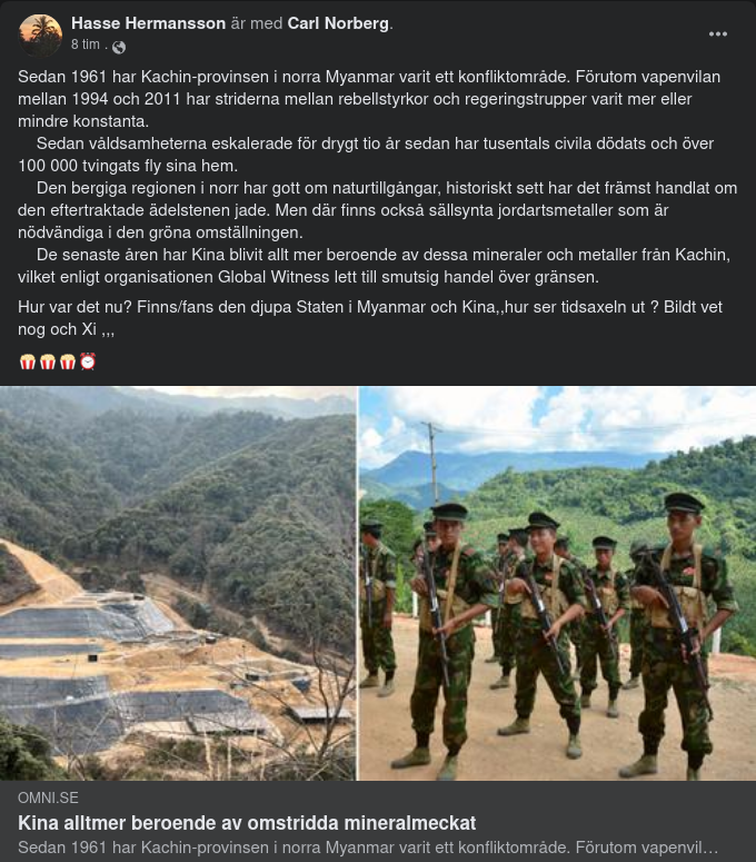 Kachin-Provinsen I Myanmar