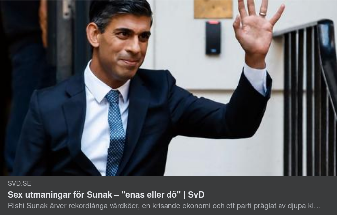 Planerade Utmaningar För Sunak