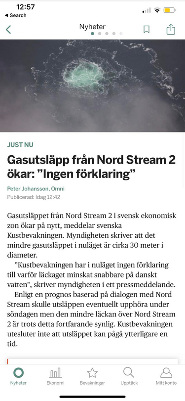 Nord Stream 2 Utsläpp Ökar Oförklarligt