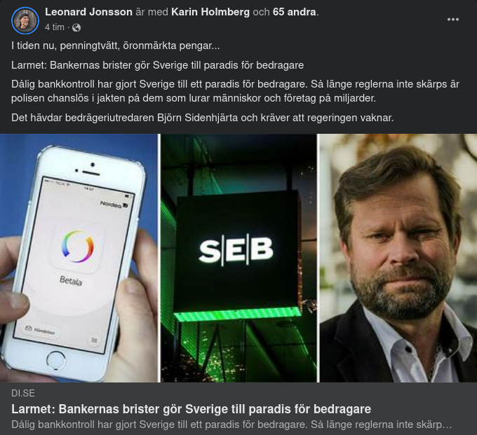 Sidenhjärta Larmar Om Svenska Bankbrister & Bedragarparadis