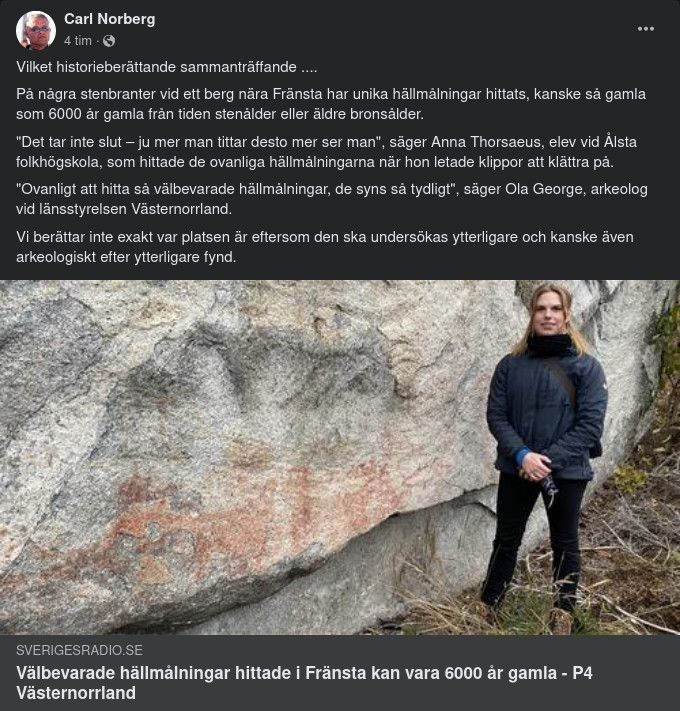 Västernorrländska Hällmålningsfynd