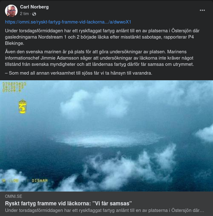 Ryskt Fartyg Vid Läckplats