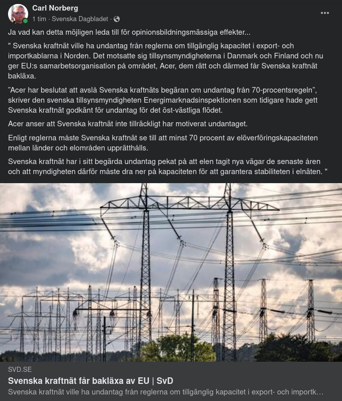 EU & Svenska Kraftnät