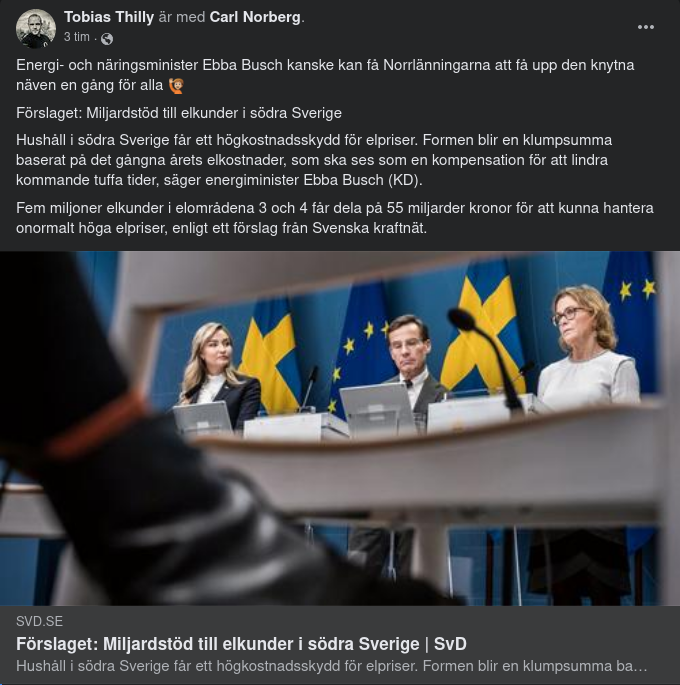 Miljarder Till Sydliga Elkunder