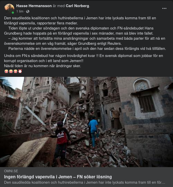 Ingen Förlängd Vapenvila I Jemen