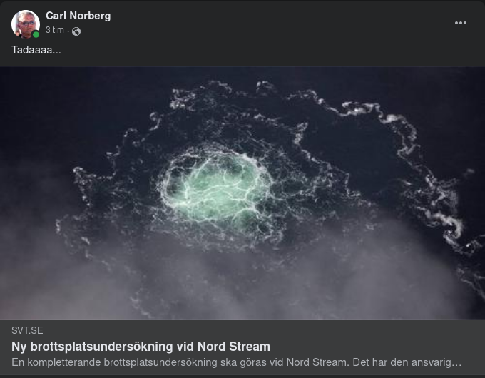 Svenskt Beslut Om Kompletterande Nord Stream Undersökning