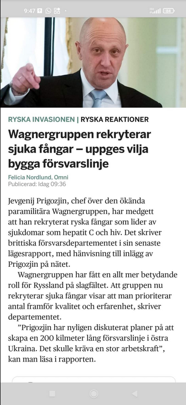 Sjukt Wagnergruppsrekryterande