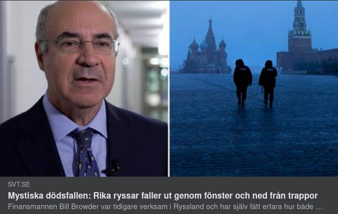 Browder & Mystiska Ryska Dödsfall I SVT