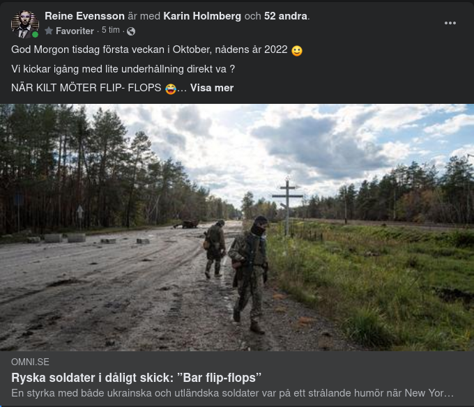 Ryska Soldater I Flip Flops Enligt Rob Roy