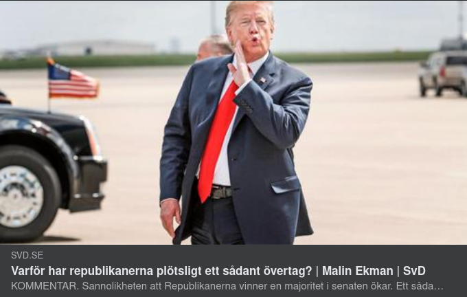 Plötsligt Republikanskt Övertag I SvD