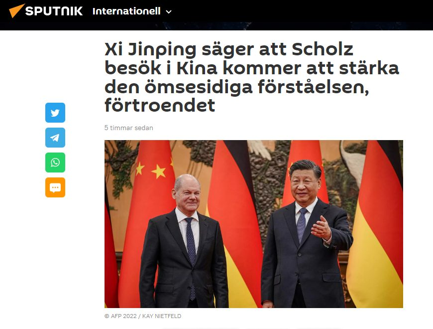 Xi Om Stärkande Scholzbesök