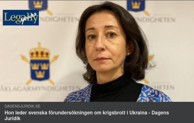 Svensk Förundersökningsledare Av Krigsbrott I Ukraina