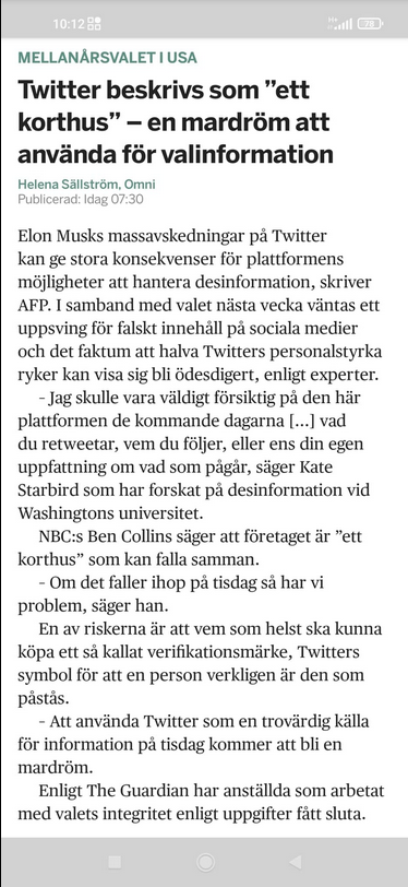 Twitter & Mellanårsvalet