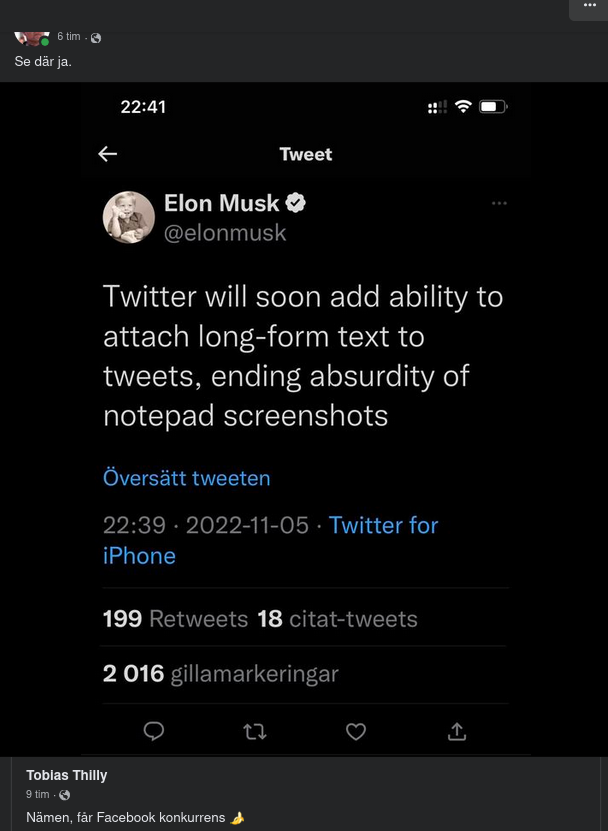 Mer Text På Twitter