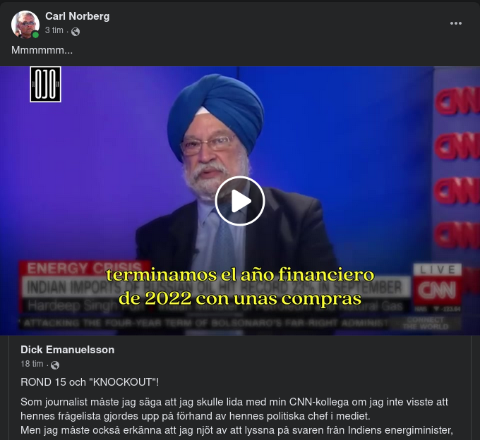 Indiens Energiminister & CNN
