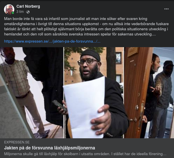 Läxhjälpsmiljoner & Somalia