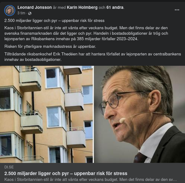 Riksbankens Bostadsobligationsinnehav