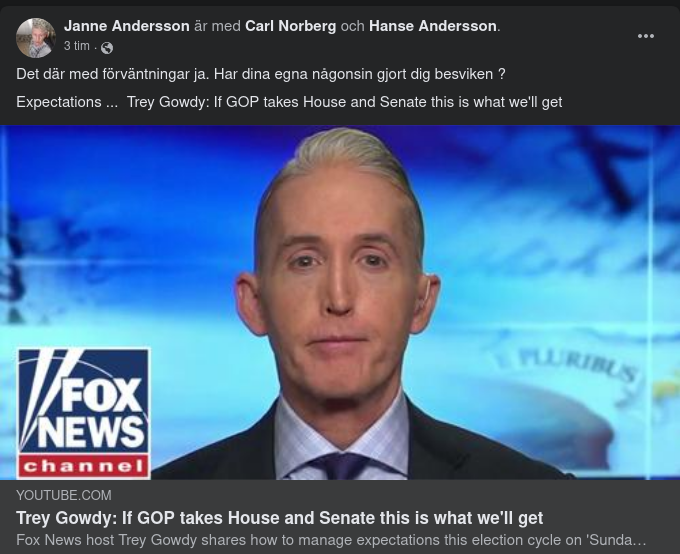 Trey Gowdy Om Vad Vi Kan Förvänta Oss