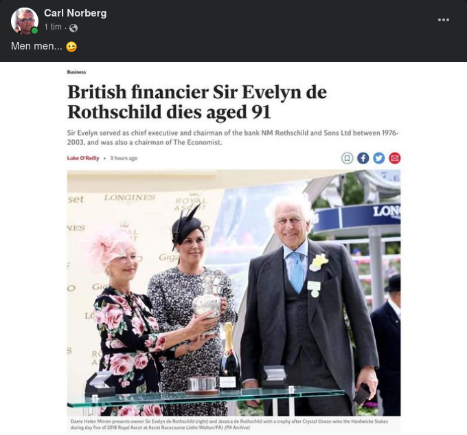 91-Årig Rothschild Död