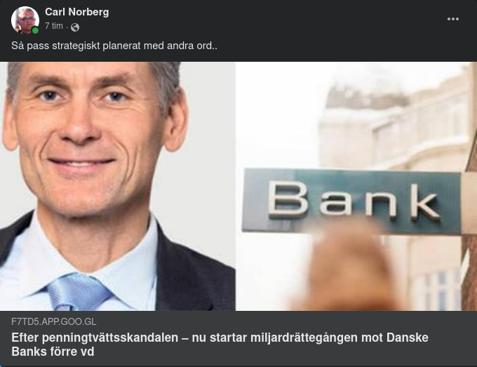 Rättegångsstart Mot Danske Banks Förre VD