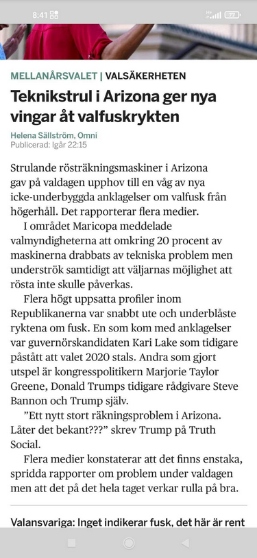 Teknikstrul I Arizona Reser Fråga