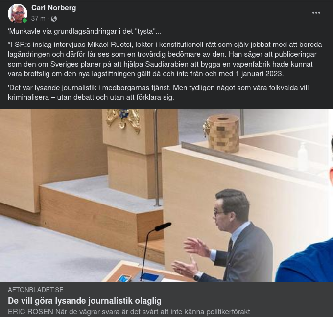 Kriminaliserad Journalistik