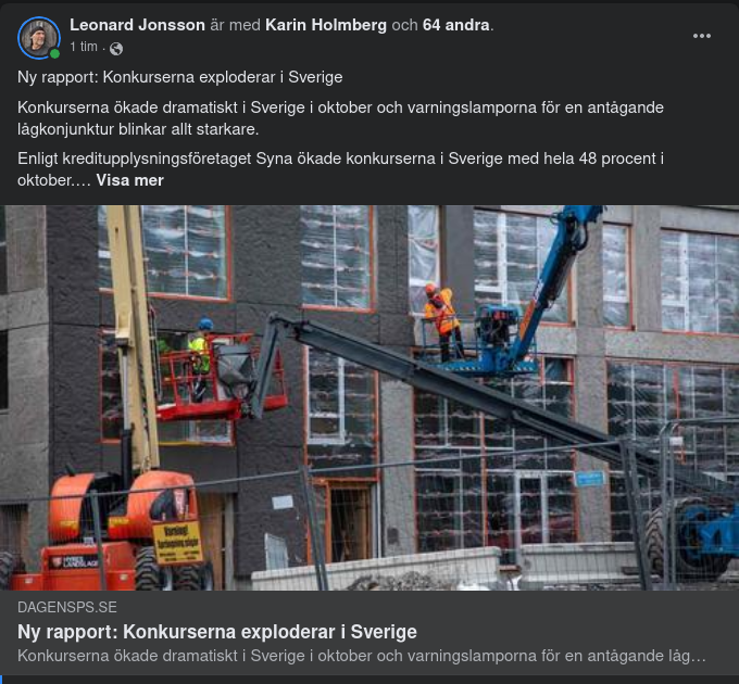 Svensk Konkursexplosion