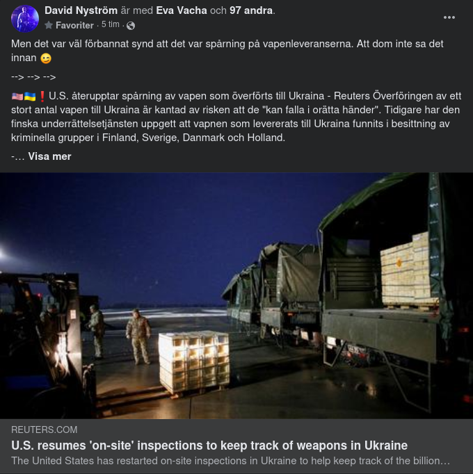 Återupptaget Vapenspårande