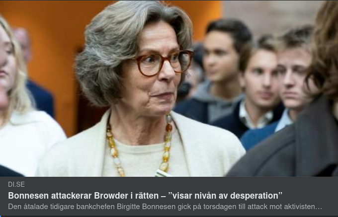 Bonnesen Attackerar Browder