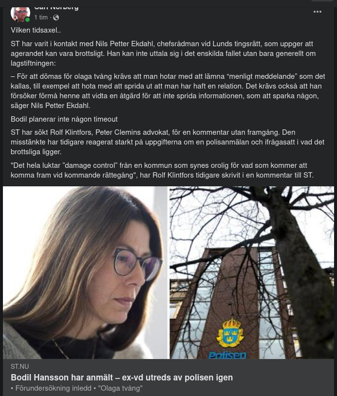 Polisen Utreder Peter Igen Efter Anmälan Av Bodil