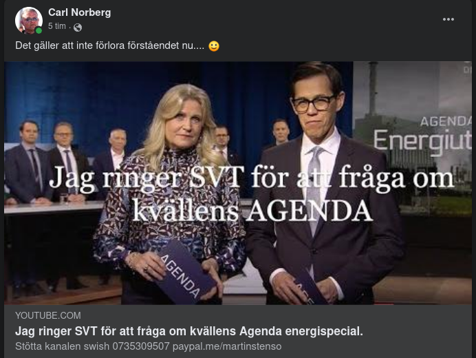 Stensö Frågar SVT Om Agendas Energispecial