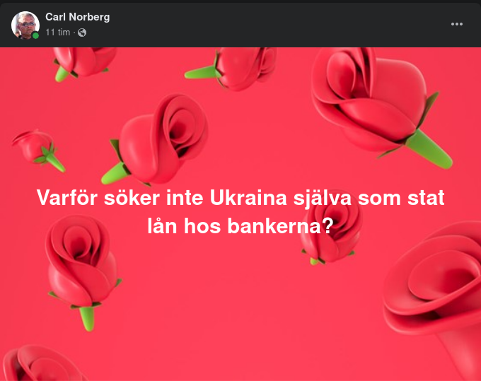 Ingen Ukrainsk Statslåneansökan